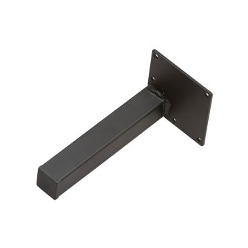 Möbelfuß Viereckig 25x25x150 mm Schwarz