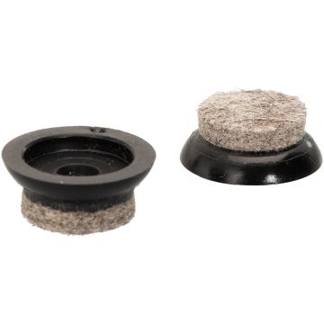 Quick Click Gleiter ⌀ 20 mm – Schwarz