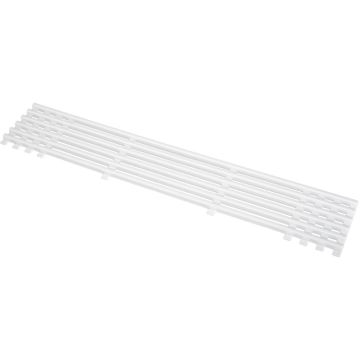 Lüftungsgitter 600 x 100 mm Weiß