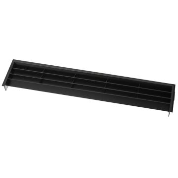 Lüftungsgitter 372 x 79 Schwarz