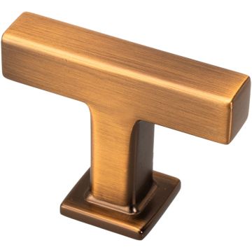 Möbelknopf 'Beam' Schwarz  / Messing Gebürstet