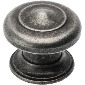 Möbelknopf 'Piccolo' Verzinnt antik
