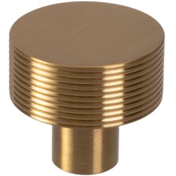 Möbelknopf 'Small Wire Slim' Eloxiertes Gold Geriffelt