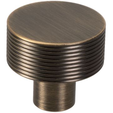 Möbelknopf 'Small Wire Slim' Bronze Geriffelt