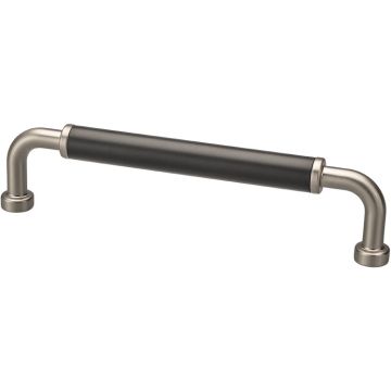 Möbelgriff 'Club' Edelstahlfinish / Schwarz