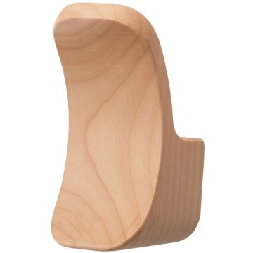 Haken 'Loop' Ahorn, klar lackiert 100 x 50 mm
