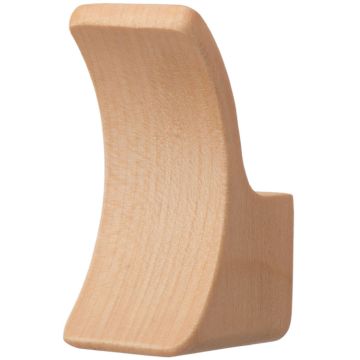 Haken 'Loop' Ahorn, klar lackiert 63 x 28 mm