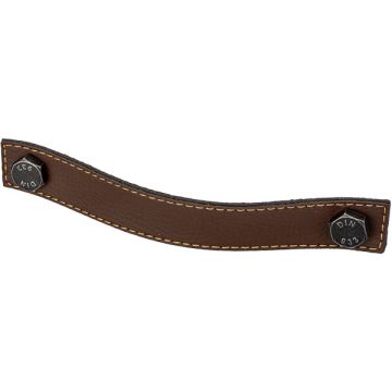 Ledergriff 'Din' Braun Leder / Eisen