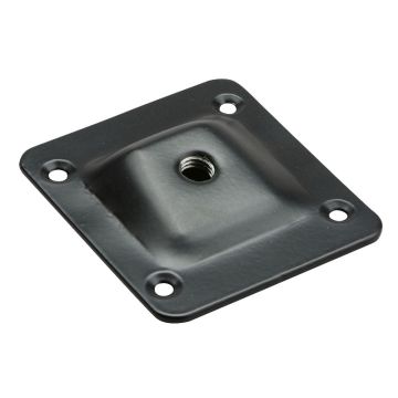 M8 Montageplatte 66x58 mm 10° schwarz