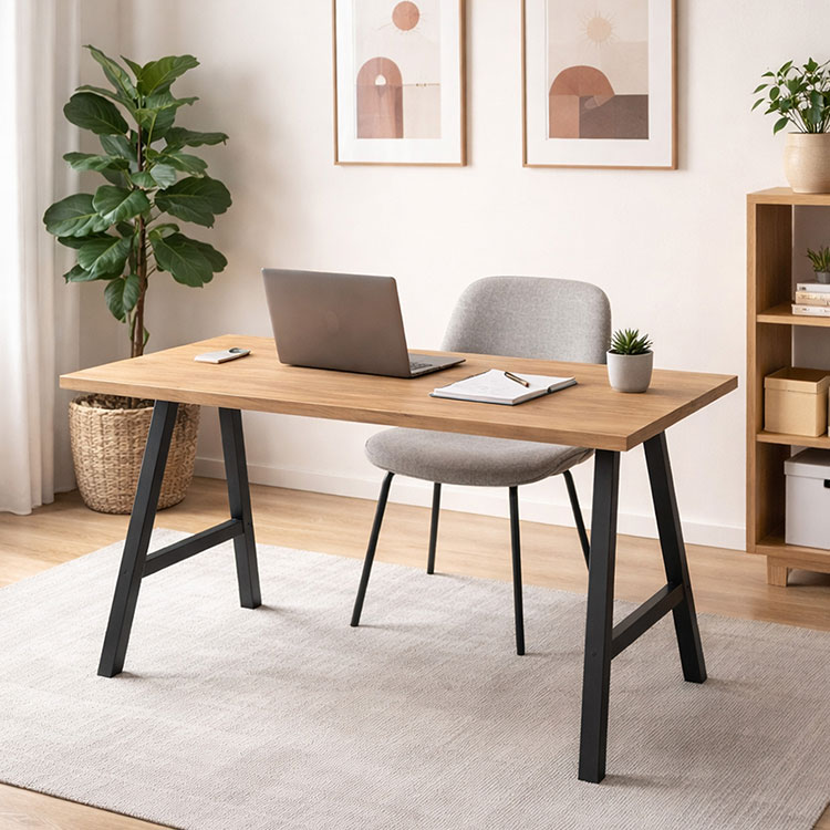 A / Trapez / X – Schwarze Tischbeine in A-, Trapez- und X-Design